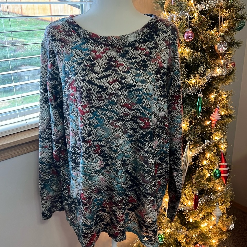 NWT- Coldwater Creek Women’s 2X lightweight Aztec Sweater